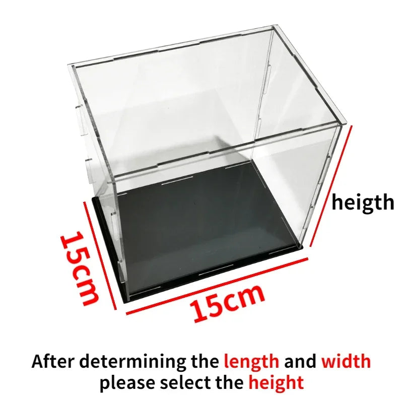 Multi SizeTransparent Acrylic Display Box Model Display Cabinet Dustproof Doll Figure Blind Box Protection Storage Rack Showcase