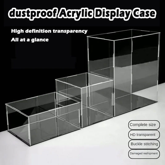 Multi SizeTransparent Acrylic Display Box Model Display Cabinet Dustproof Doll Figure Blind Box Protection Storage Rack Showcase