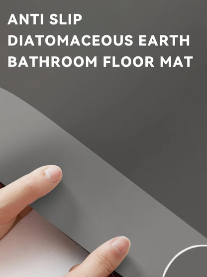 Diatomaceous Earth Bath Mat Super Absorbent Non Slip Fast Drying Soft Floor Mat for Bathroom Shower Laundry Bedroom Kitchen RV
