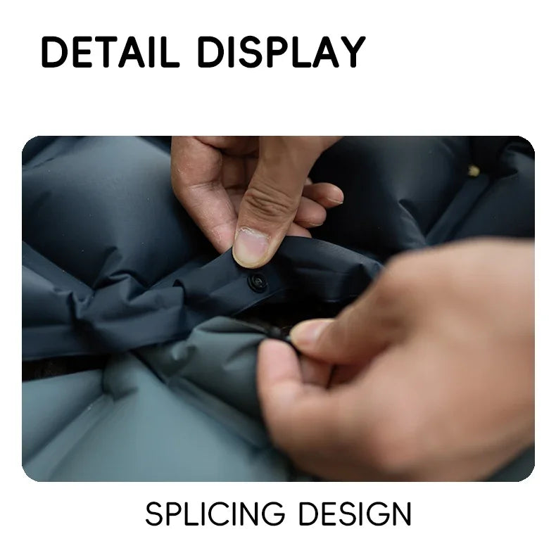 TARKA Inflatable Camping Mats Air Mattress With Pillow Outdoor Tourist Sleeping Pad Self-Inflating Mattress For Hiking Climbing