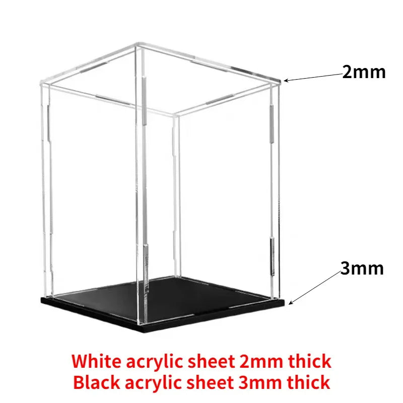 Multi SizeTransparent Acrylic Display Box Model Display Cabinet Dustproof Doll Figure Blind Box Protection Storage Rack Showcase